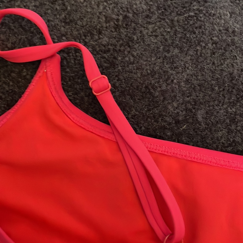 Coral Ruffle Bikini Top - Picture 5 of 6